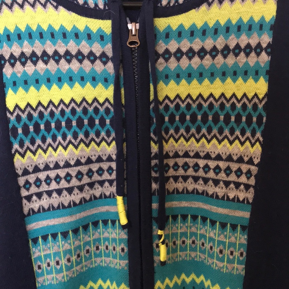 Title Nine sweater tunic hooded with full zip